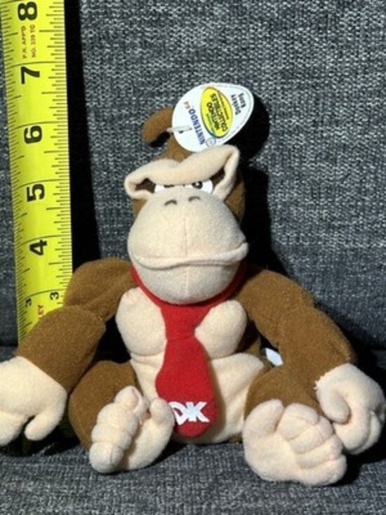 Donkey Kong Plush Nintendo 64 Collectible 1997 BD&A Vintage w/ Original Tag - Picture 5 of 5